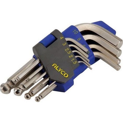 JEU 9 ALLEN BILLE S/PLAST. 1.5-10 MM (1/2)