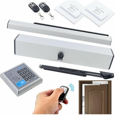 Gojoy – Ouvre-porte battante électrique – Moteur sans balais 24V – Charge max 110kg – Angle d'ouverture 99° – Télécommande incluse (1/5)