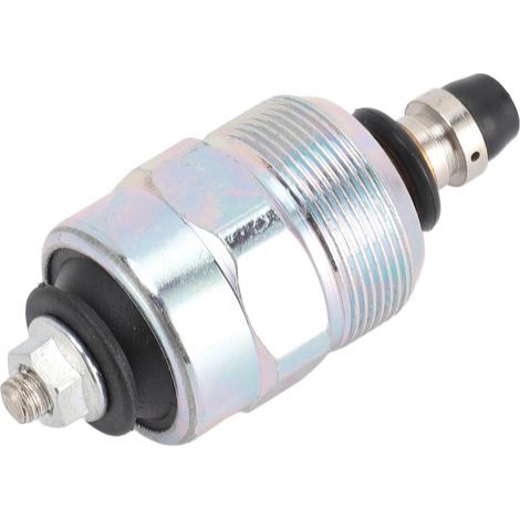 Électrovanne d'arrêt de carburant solénoïde stop moteur 24V acier inoxydable pour Isuzu excavatrice Cummins B3.3 Iveco VE modèle 0330001015 1 vanne + 3 accessoires (1/5)