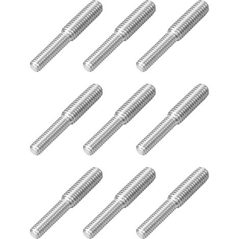 9pcs Boulon à Tige Filetée Double Extrémité M4x15mm à M5x15mm (1/5)