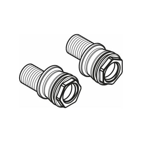 Hansgrohe – Raccord de robinetterie G 1/2 – Fixation rapide – Pour installations sanitaires – Dimension de couture 150 ± 12 mm (1/2)