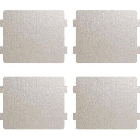 Plaque en mica de rechange pour four micro-ondes – 4 unités, dimensions 10 x 11 cm, matériau résistant et sécurisé (1/4)