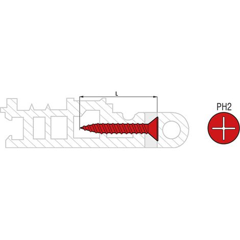 Scatola 1000 viti a testa svasata SCELL-IT in PVC PLAST bianco - 4,2 x 30 mm - PH2 - PVCPW42030
