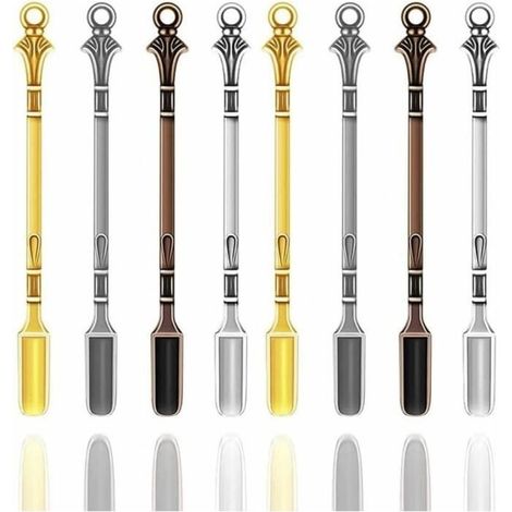 Mini Shovel to Powder,For Medications, Sels, spices, Children Pots to spices, Set of 8 Small Spoon to Priser-POMPE Has SAUCE (1/3)