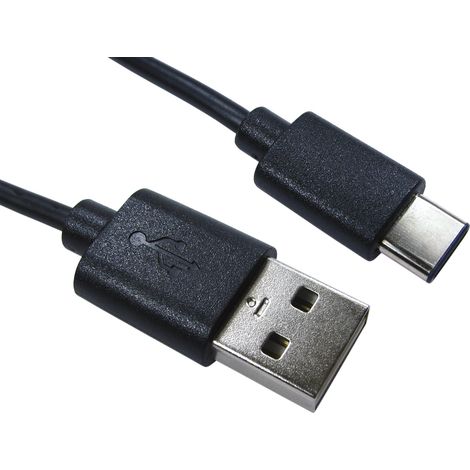Câble USB RS PRO, USB C vers USB A, Noir, 3m ( Prix pour 1 )
