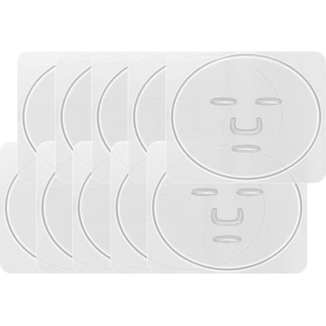 Machine à masques de soin du visage 10 pièces Moules à patchs pour masques faciaux aux algues à faire soi-même Plaque en PVC Moule réutilisable Outil de fabrication de masques pour les soins de la pea (1/5)