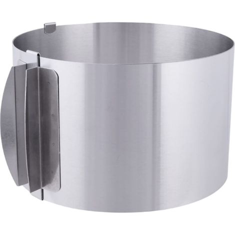 Bord du gâteau : hauteur 10 cm, réglable de 16 à 30 cm avec une échelle graduée. Moule à gâteau haut. (1/4)