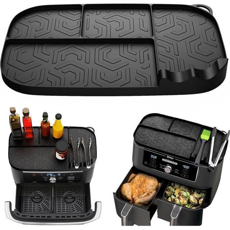 Tapis en silicone pour friteuse-KAL-accessoires pour Ninja Foodi Max Dual Zone 9,5L-10,4L,réutilisable pour AF500EU,AF400EU. (1/5)