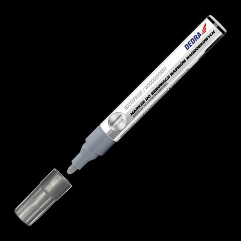 DEDRA - Marker für Grabsteinsanierung, silber, 2,5 mm