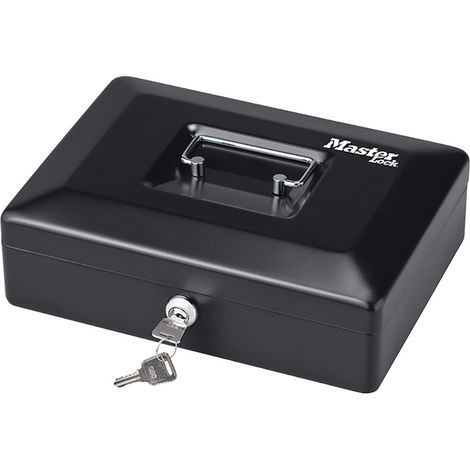 Master Lock CB-10ML Small Cash Box with Keyed Lock MLKCB10ML