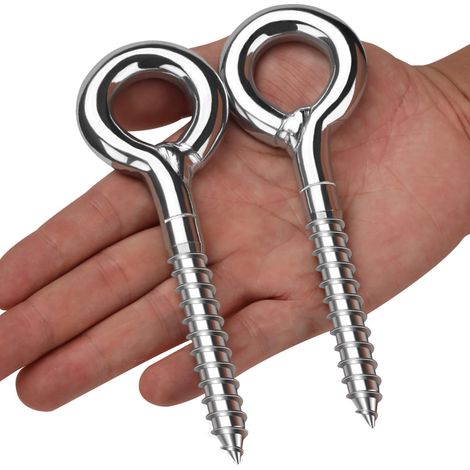 Piton à Visser piton a oeil inox Boulon à Oeil Galvanisé 2Pcs M12x120mm (1/5)