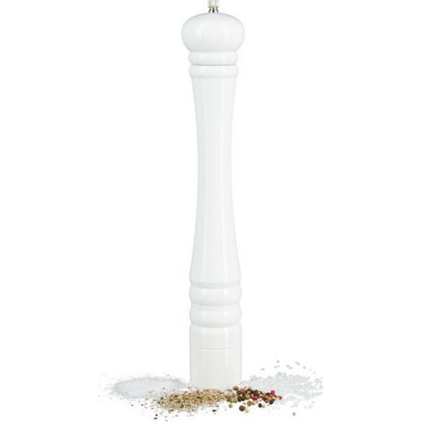 Moulin À Poivre - Céramique - 40 Cm - Bois De Bouleau - Pour Sel Et Épices Sèches - 1 Pièce (1/5)