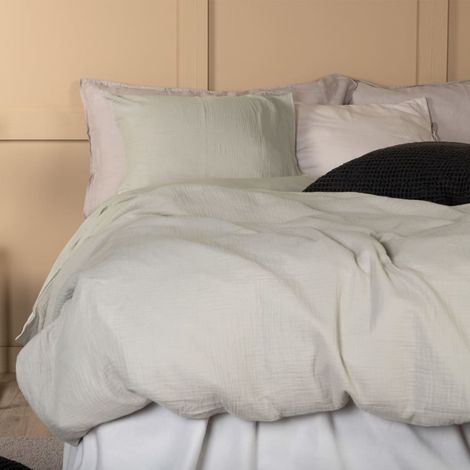 Ensemble de lit Mila 200x150 cm Coton Gris clair Venture Home (1/5)