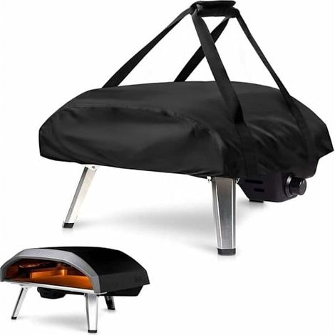 Housse pour four à pizza Ooni Koda 16, imperméable et résistante aux intempéries, sac de transport, sac pour four à pizza - Noir (66 x 60 x 22 cm) (1/5)