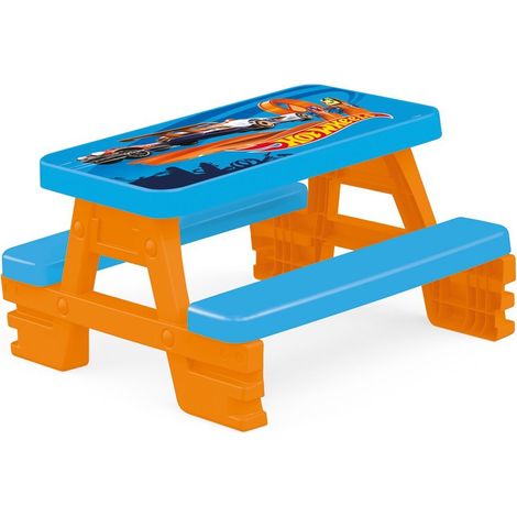 Table de pique-nique Dolu Hot Wheels bleue/orange (1/3)