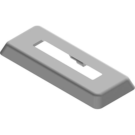 Kermi Tapa embellecedora para pie de consolas de pie, montaje en suelo acabado, blanco, 60x10 mm, ZB03740001