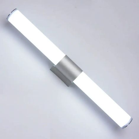 Applique murale LED miroir salle de bain métal verre E14 lampe luminaire de salle de bain avec prise éléctrique (1/4)