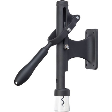 BarCraft - Cavatappi professionale da parete con apribottiglie, metallo, nero, 31,5 x 6,5 x 6,5 x 26 cm (1/5)