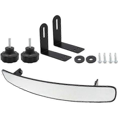 Rétroviseur pour voiturette de golf compatible Ezgo, rétroviseur panoramique convexe à 180° avec support EP grand angle WHBYV (1/4)