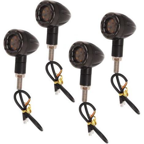 Clignotant de moto 13LED Lampe indicateur vintage 12V Résistant aux intempéries Installation facile avec vis 8/10 mm Lot de 4 pièces (1/5)