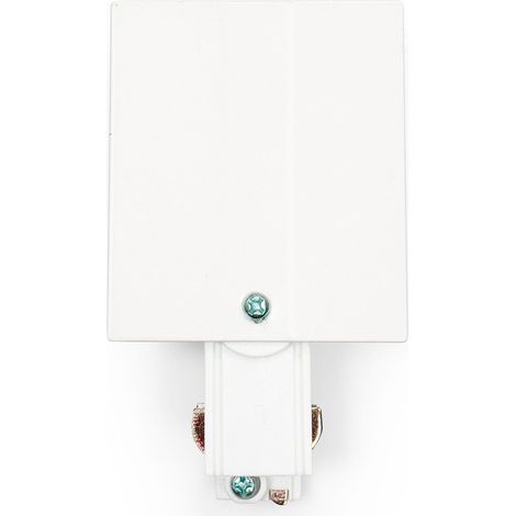 Conector De Inicio Para Carril Trifásico Empotrable - Blanco