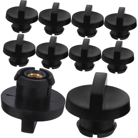 Kit 10 Pièces Rechange Tronçonneuse Filtres à Air Écrous Protection Montage Rapide Compatible Usage Forestier Extérieur (1/5)