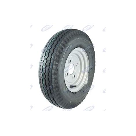Rueda neumática para remolque tamaño 4.80/4.00-8" con llanta de hierro 91851