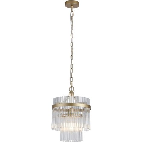 Suspension Lara or avec verre transparent Ø 26cm - 11200-1GO (1/3)