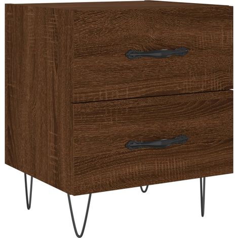 Maison Exclusive - Comodino Rovere Marrone 40x35x47,5 cm in Legno Multistrato