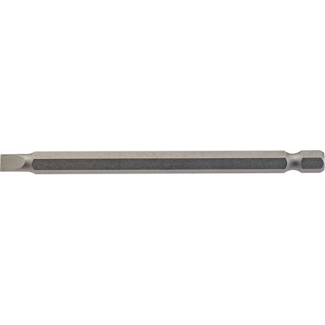 Draper 100mm (4-inch) 5.5mm Plain Slot P.Slot S/D Bit with 1/4" Hex Shank – E-Shank Insert Bits (1/5)