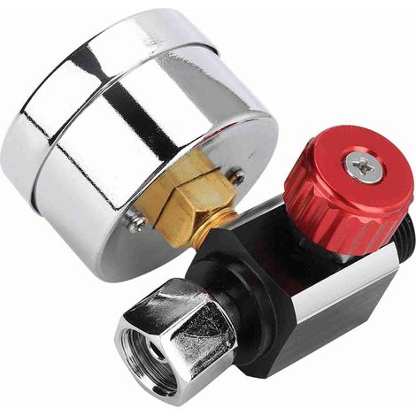 Manomètre de régulateur de pression d'air réglable pour pistolet à peinture, instrument et accessoires pour outils pneumatiques (1/5)