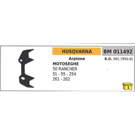 Arpione HUSQVARNA per motosega 50 RANCHER 51 55 254 261 262 011492