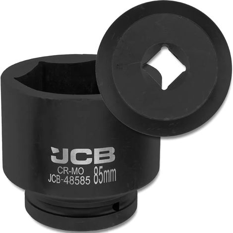 Bussola a impatto JCB da 1" 85 mm a 6 punte in acciaio Cr-Mo (1/5)