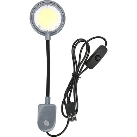 Lampe LED à pince pour aquarium, haute luminosité, lumière douce, mini lampe flexible à pince pour aquarium d'eau douce et d'eau de mer (1/5)