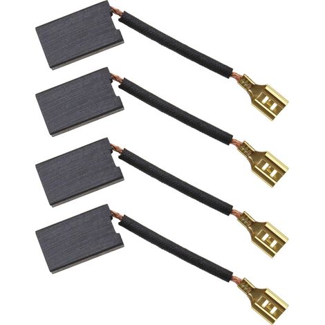 Lot de 4 brosses de carbone 22 x 12,4 x 6,2 mm compatibles avec scie à onglet COD251LSM MMS255SL et marteau perforateur TE 22 (1/5)