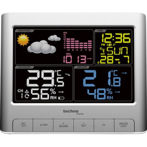 Technoline Wetterstation WS 6449 silber Wetterstationen (1/3)