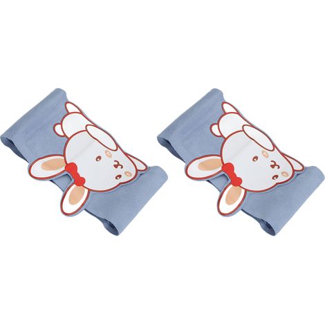 Lot de 2 Masques de Cou Anti-Rides Lavables et Réutilisables, Patchs de Soin de la Peau à Motif Lapin Bleu (1/5)
