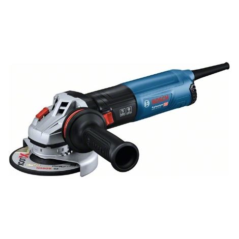 Bosch Professional amoladora angular GWS 14-125 S (incl. empuñadura auxiliar, cubierta protectora, cubierta protectora de separación, llave de dos agujeros, brida, tuerca de apriete, maletín)