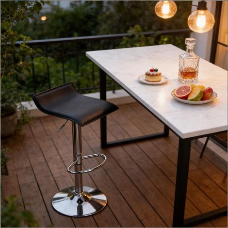 Chaise à manger, chaise de café rotative, chaise de petit-déjeuner, chaise de table (il est seulement une chaise de bar incluse)