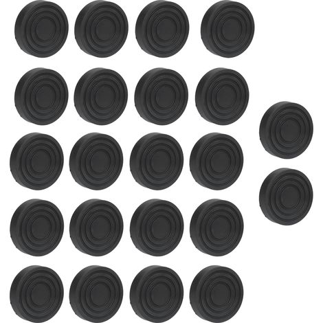 Ortviai Pieds antidérapants pour machine à laver avec ventouses – 22 pièces en caoutchouc souple, amortissement des vibrations et bruits (1/4)