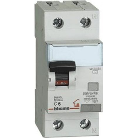 Bticino GC8813AC6 Interruttore Magnetotermico Differenziale 6A (1/4)