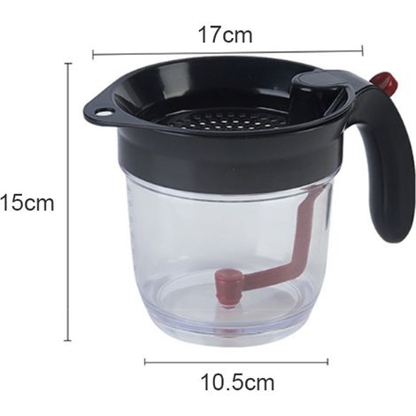 Séparateur de graisses pour cuisine, filtre à huile, séparateur de graisses pour sauces avec système de démoulage facile. (1/5)
