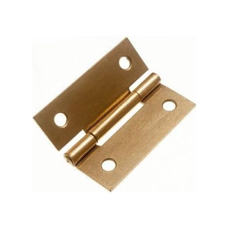 1 paire (2 charnières) X Inch EB Laiton Plaqué Acier Butt Charnières – Lot de 2 (1/2)