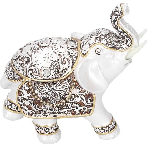 Statuette Éléphant Résine Feng Shui Porte-Bonheur Décoration Bureau Maison Cadeau Artisanat (1/5)
