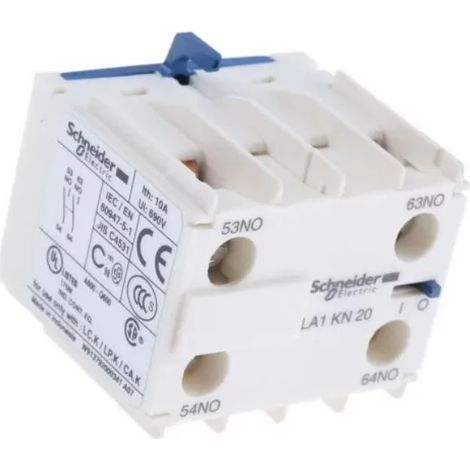 Contacto auxiliar TEYS K 2 NA con terminales para cables de 0.34 a 4 mm².