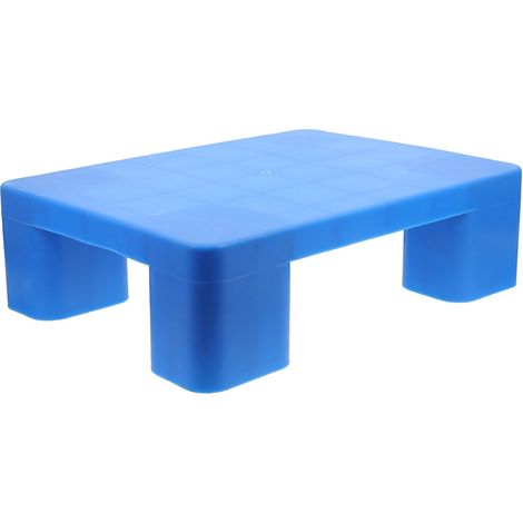Palette d'entrepôt en plastique 40 x 30 12 cm bleue, robuste (1/5)