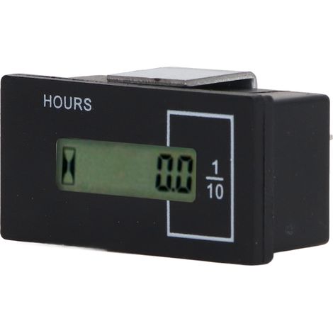 Betriebsstundenzähler für Kato Hyundai Bagger, digitales LCD-Display, Fernbedienung, 12V-36V, 0-99999,9 Stunden, 9 Quadratmeter Betriebsstundenzähler (1/5)