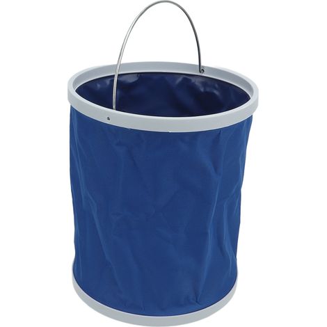 Seau pliable multifonctionnel de 13 L en tissu Oxford épais et imperméable, idéal pour la pêche, la voiture et les activités de plein air. (1/5)