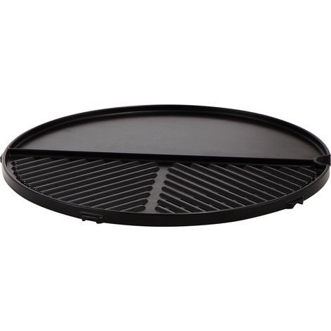 Grille de barbecue 40 cm – Plaque 1/2 grill et 1/2 plancha – Pour modèles Grillo Chef et Citi Chef – Surface de cuisson polyvalente – Cadac (1/3)