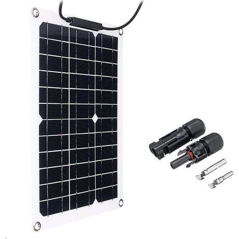 Panneau Solaire Portable 300W Monocristallin 18V pour Camping-Car et Véhicule, Silicium Haute Efficacité, Plug and Play (1/4)